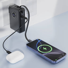Load image into Gallery viewer, 2-in-1 Power Bank Plus Wall Charger W/ Built In USB-C Cable 2026
