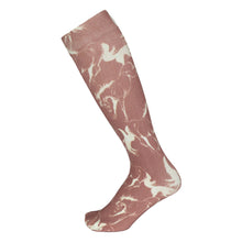 Load image into Gallery viewer, AWST Int'l Lila Linear Horse Socks
