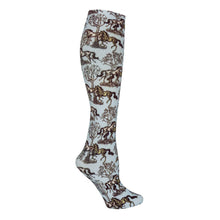 Load image into Gallery viewer, AWST Int'l Lila Blue Toile Socks
