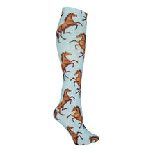 Load image into Gallery viewer, AWST Int'l Lila Bay Horses Socks
