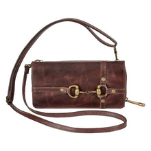 Load image into Gallery viewer, AWST Int'l Snaffle Bit Leather Cross Body Wallet
