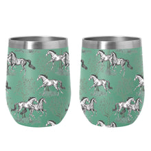 Load image into Gallery viewer, AWST Int'l 12 oz Stainless Steel Wine Tumbler-Lila Toile
