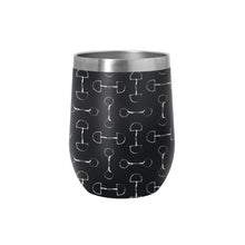 Load image into Gallery viewer, AWST Int'l 12 oz Stainless Steel Wine Tumbler-Lila Vintage Snaffle Bit
