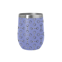 Load image into Gallery viewer, AWST Int'l 12 oz Stainless Steel Wine Tumbler-Lila Vintage Snaffle Bit
