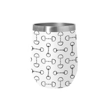 Load image into Gallery viewer, AWST Int'l 12 oz Stainless Steel Wine Tumbler-Lila Vintage Snaffle Bit
