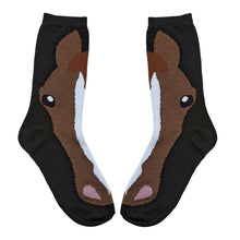 Load image into Gallery viewer, AWST Int'l Ladies'  Horse Face Crew Socks- 3 Pack
