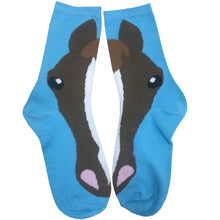 Load image into Gallery viewer, AWST Int'l Ladies'  Horse Face Crew Socks- 3 Pack
