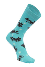 Load image into Gallery viewer, AWST Int'l Lila Bucking Horses Socks 6-pack
