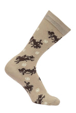 Load image into Gallery viewer, AWST Int'l Lila Bucking Horses Socks 6-pack
