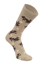 Load image into Gallery viewer, AWST Int'l Lila Bucking Horses Socks 6-pack
