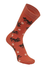 Load image into Gallery viewer, AWST Int'l Lila Bucking Horses Socks 6-pack
