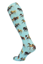 Load image into Gallery viewer, AWST Int'l Lila Horse Pairs Socks- 3 pack
