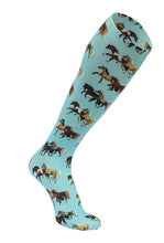Load image into Gallery viewer, AWST Int'l Lila Horse Pairs Socks- 3 pack
