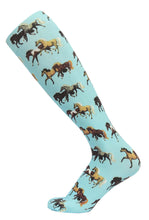 Load image into Gallery viewer, AWST Int'l Lila Horse Pairs Socks- 3 pack
