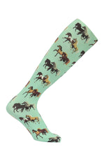 Load image into Gallery viewer, AWST Int'l Lila Horse Pairs Socks- 3 pack
