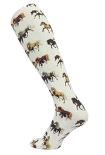 Load image into Gallery viewer, AWST Int'l Lila Horse Pairs Socks- 3 pack

