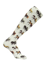 Load image into Gallery viewer, AWST Int'l Lila Horse Pairs Socks- 3 pack
