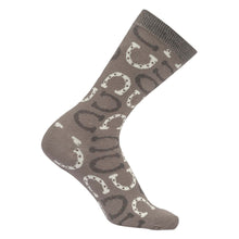 Load image into Gallery viewer, AWST Int'l Lucky Horseshoes Socks 6 pack
