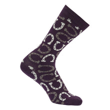 Load image into Gallery viewer, AWST Int'l Lucky Horseshoes Socks 6 pack
