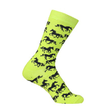 Load image into Gallery viewer, AWST Int'l Ladies "Lila" Galloping Horses Crew Socks- 6 Pack
