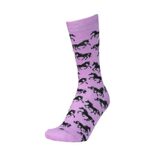 Load image into Gallery viewer, AWST Int'l Ladies "Lila" Galloping Horses Crew Socks- 6 Pack
