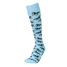 Load image into Gallery viewer, AWST Int'l Ladies "Lila" Galloping Horses Knee Socks - 6 Pack
