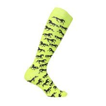 Load image into Gallery viewer, AWST Int'l Ladies "Lila" Galloping Horses Knee Socks - 6 Pack
