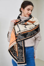 Load image into Gallery viewer, AWST Int'l Baroque Horses Acrylic Cashmere Scarf
