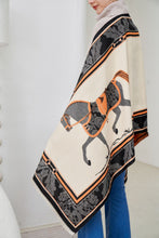 Load image into Gallery viewer, AWST Int'l Baroque Horses Acrylic Cashmere Scarf
