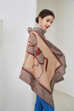 Load image into Gallery viewer, AWST Int'l Baroque Horses Acrylic Cashmere Scarf
