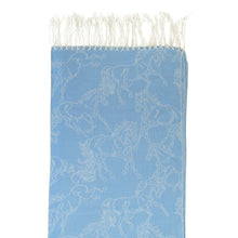 Load image into Gallery viewer, AWST Int'l Lila Linear Horses Pashmina Scarf
