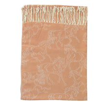 Load image into Gallery viewer, AWST Int'l Lila Linear Horses Pashmina Scarf
