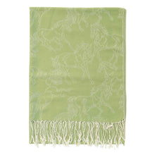 Load image into Gallery viewer, AWST Int'l Lila Linear Horses Pashmina Scarf
