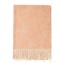 Load image into Gallery viewer, AWST Int'l Lila Linear Horses Pashmina Scarf
