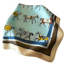 Load image into Gallery viewer, AWST Int'l Horses in Blankets Scarf

