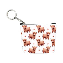 Load image into Gallery viewer, AWST Int'l Set of 12 Coin Purses- West Highlander Cows
