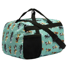 Load image into Gallery viewer, AWST Int'l  Lila Horse Pairs Duffel Bag
