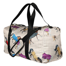 Load image into Gallery viewer, AWST Int'l Lila Horses in Blankets Gear Bag
