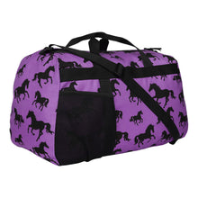 Load image into Gallery viewer, AWST Int'l Lila Silhouette Horse Duffle
