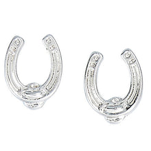 Load image into Gallery viewer, AWST Int'l Horseshoe Earrings w/Colorful Cowboy Hat Gift Box
