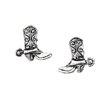 Load image into Gallery viewer, AWST Int'l Cowboy Boot Earrings w/Colorful Cowboy Hat Gift Box
