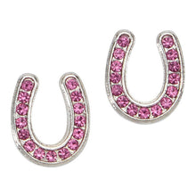 Load image into Gallery viewer, AWST Int'l Horseshoes Earrings w/Colorful Cowboy Hat Box
