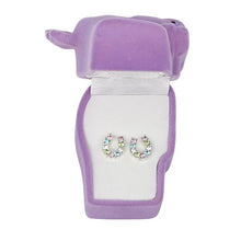 Load image into Gallery viewer, AWST Int'l Rhinestone Horseshoe Earrings  w/Horse Head Gift Box
