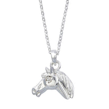 Load image into Gallery viewer, AWST Int'l Horse Head Pendant Necklace w/Cowboy Hat Gift Box
