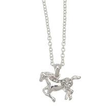 Load image into Gallery viewer, AWST Int'l Galloping Horse Necklace w/Colorful Cowboy Hat Box
