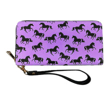 Load image into Gallery viewer, AWST Int'l Lila Wallet with Wristlet- Lila Silhouettes
