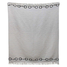 Load image into Gallery viewer, Lila Snaffle Bit Cotton Throw
