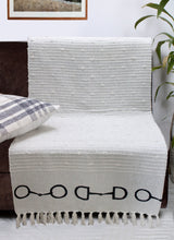 Load image into Gallery viewer, Lila Snaffle Bit Cotton Throw
