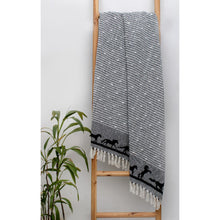 Load image into Gallery viewer, AWST Int'l Cotton Throw Horses
