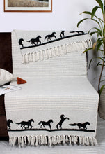Load image into Gallery viewer, AWST Int'l Cotton Throw Horses
